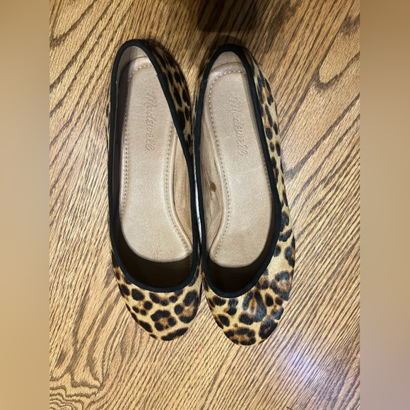 Madewell Leopord Ballet Flat Size 10 - Picture 2 of 4